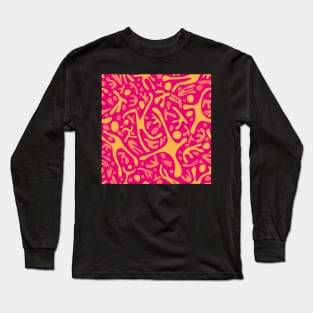 Run, Jump, Play Original on Magenta Long Sleeve T-Shirt